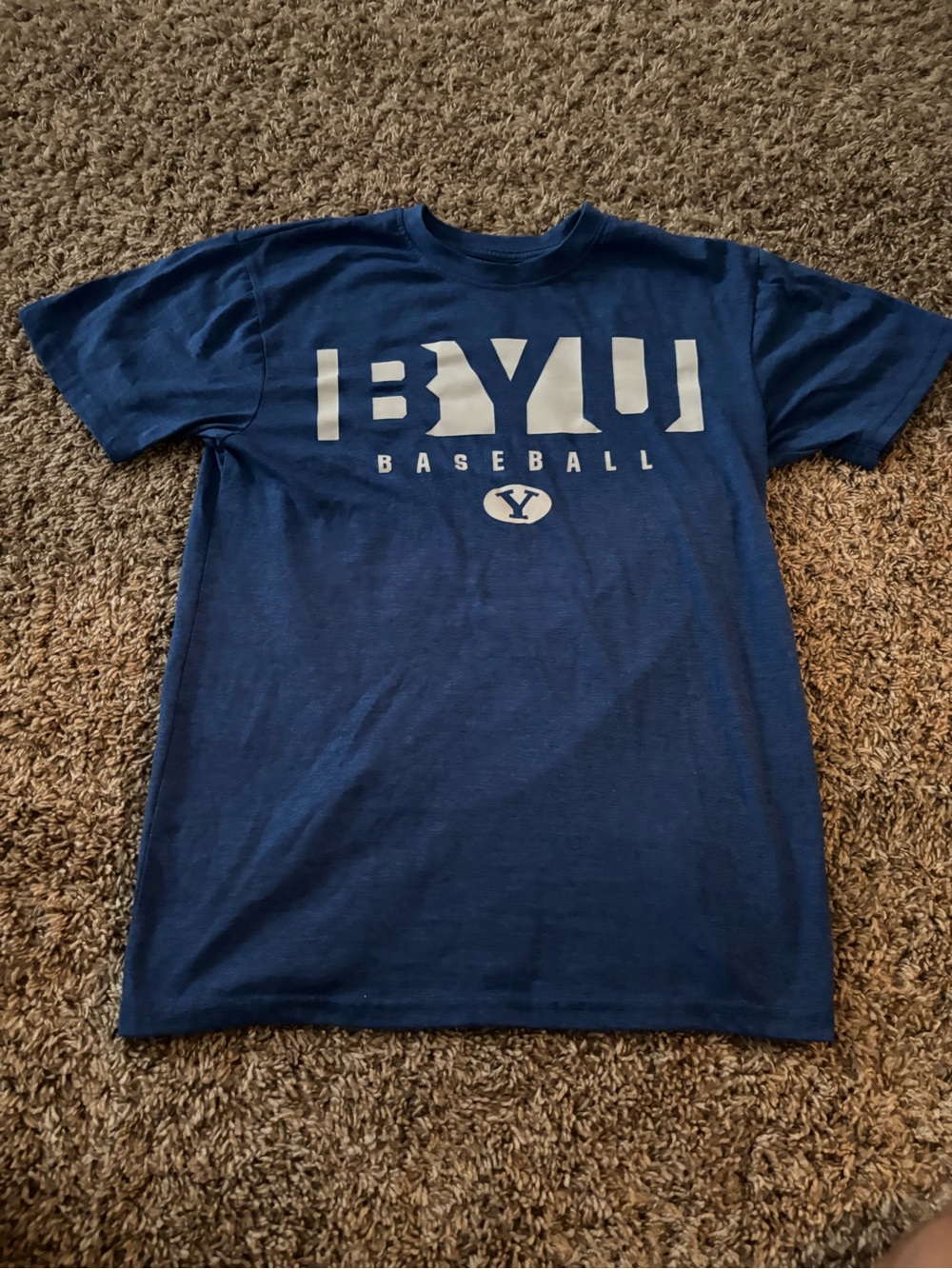NCAA Blue BYU Baseball Short Sleeve Tee